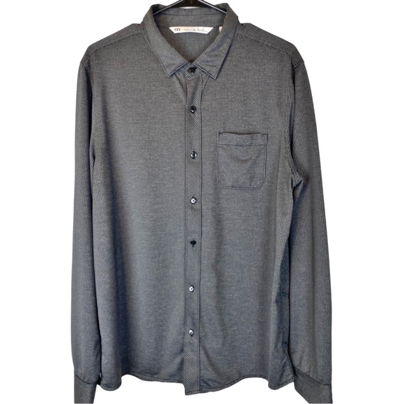 TRAVIS MATHEW ☆ Performance Golf Casual Long Sleeve Button Up Shirt - Picture 2 of 6